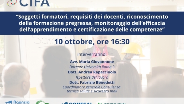 formazione e sicurezza sul lavoro